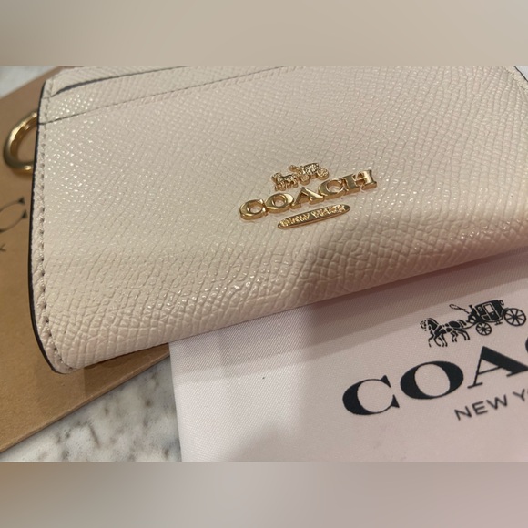 NWT! Coach Skinny ID leather case wallet with keychain + Gift wrap! - Picture 5 of 14